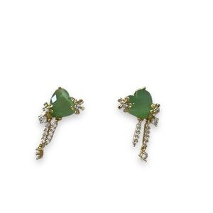 Natural Cat eye stone earrings with S925 post silver needle